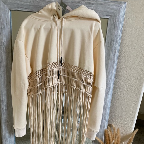 H&M STUDIO Macramé-detail Hoodie - Picture 5 of 7